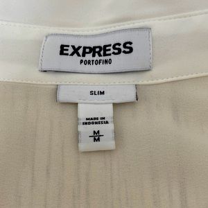 Express portofino slim fit white shirt